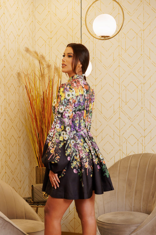 VESTIDO CORTO C/ESTAMPADO