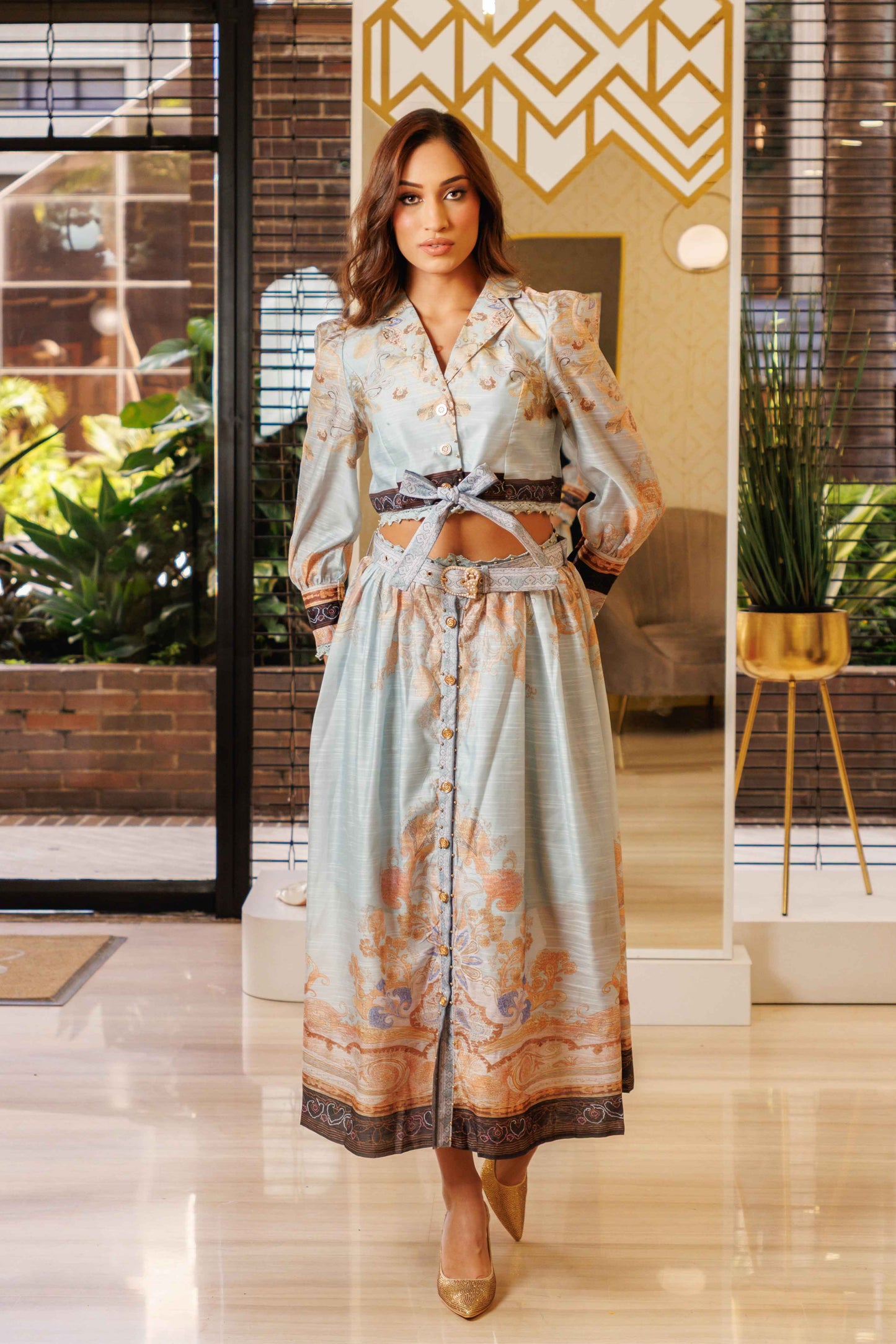 SET DE FALDA ESTAMPADO