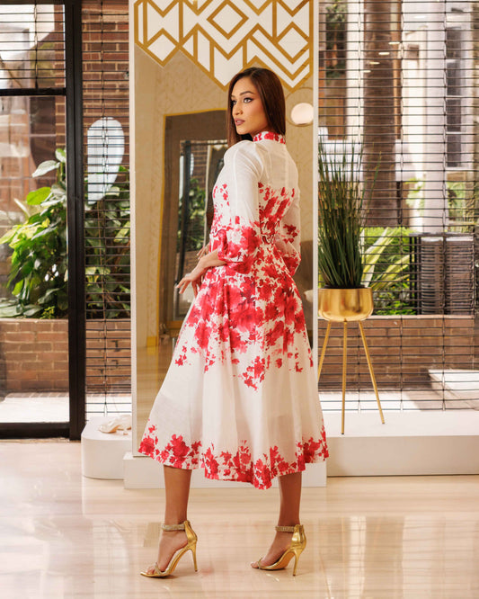 VESTIDO ESTAMPADO 3/4