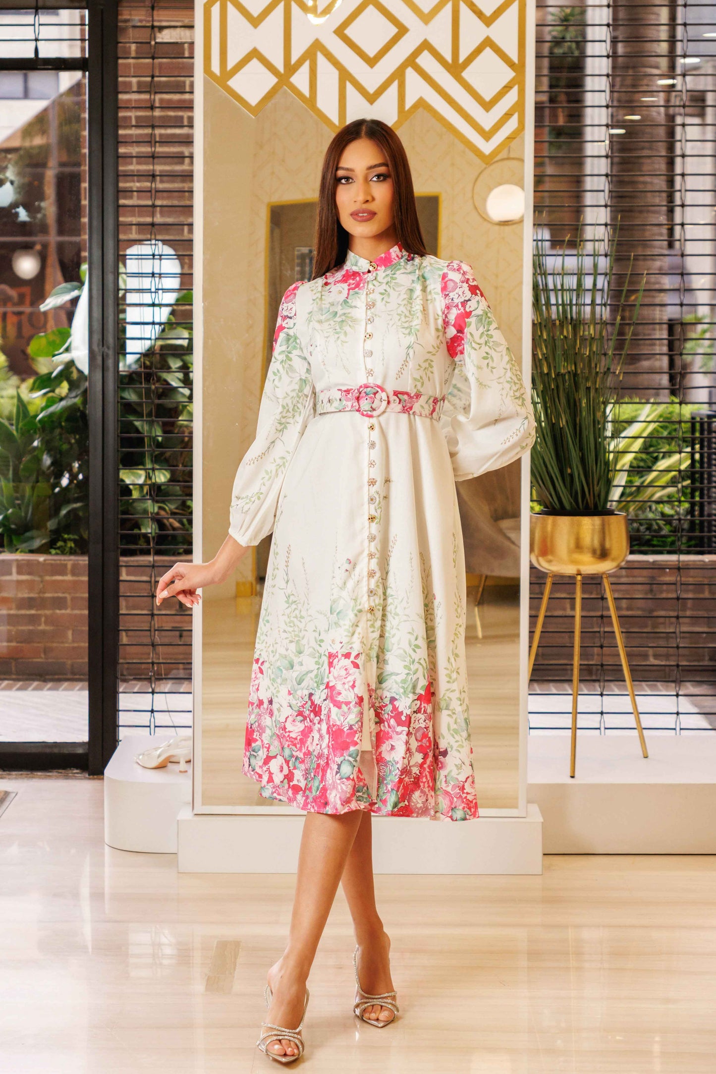 VESTIDO ESTAMPADO 3/4