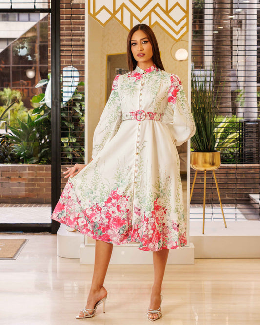 VESTIDO ESTAMPADO 3/4