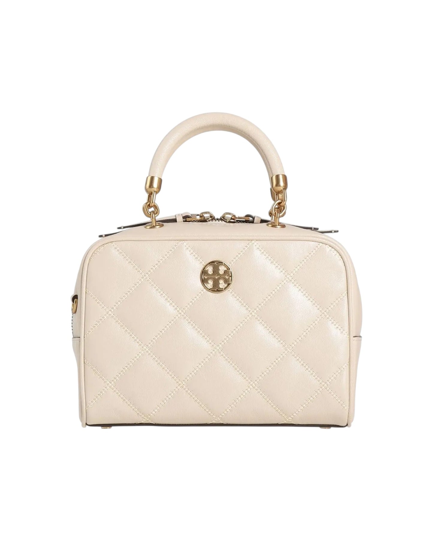 CARTERA TORY BURCH QUILTED LEATHER BOWLER BAG