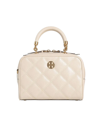 CARTERA TORY BURCH QUILTED LEATHER BOWLER BAG