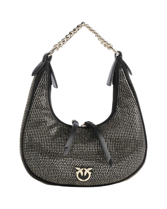CARTERA PINKO BRIOCHE MINI SHOULDER BAG FABRIC NERO