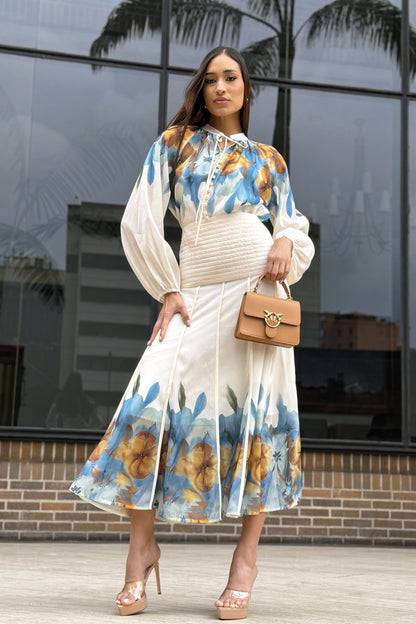 SET ESTAMPADO IRIS Y AMAPOLA