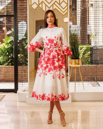 VESTIDO ESTAMPADO 3/4