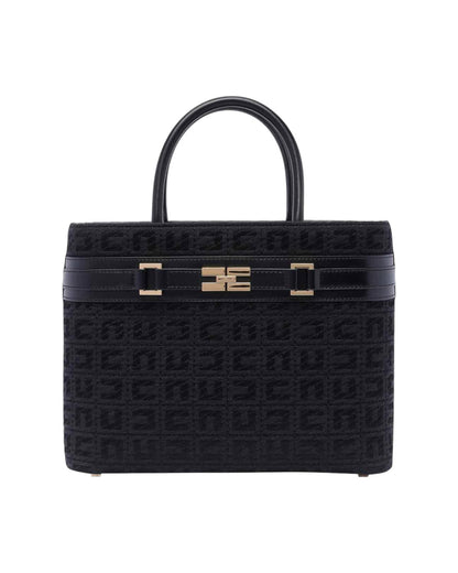 CARTERA BLACK LOGO HANDBAG ELISABETTA FRANCHI