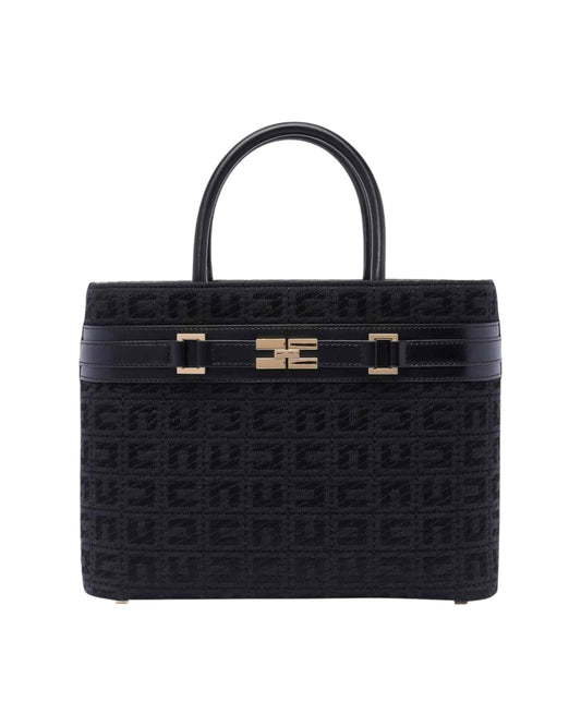 CARTERA BLACK LOGO HANDBAG ELISABETTA FRANCHI