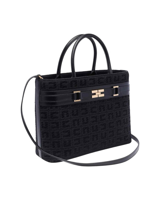 CARTERA BLACK LOGO HANDBAG ELISABETTA FRANCHI