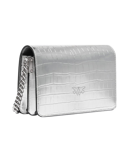 CARTERA PINKO LOVE CLICK MINI CROCODILE